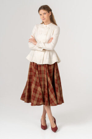 Painters – Tailored Twill Linen Mandarin Collar Jacket